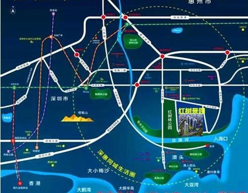 富隆红树景园交通图