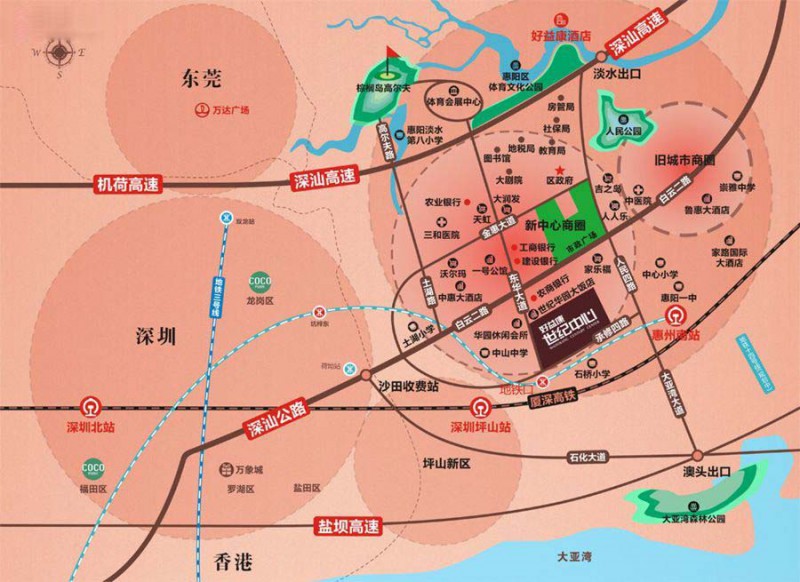 好益康世纪中心交通图